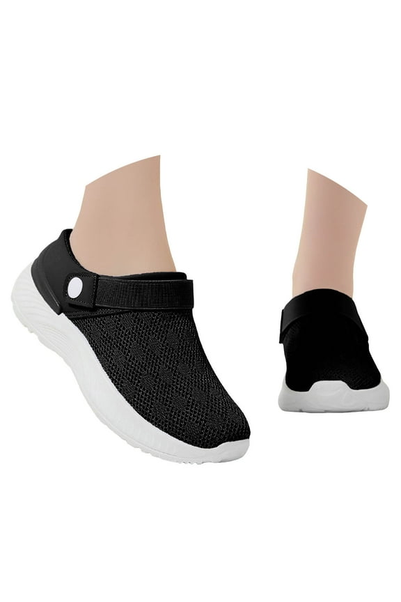 Walking Shoes Slides Mules Sandals for Women Wide Width Slip on Loafers Work Athletic Shoes