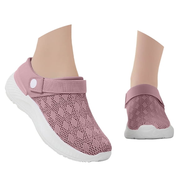 Oyedens Walking Shoes Slides Mules Sandals for Women Wide Width Slip on Loafers Work Athletic Shoes