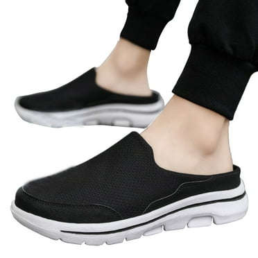 Oyedens Walking Shoes for Men Breathable Wide Width Slides Slip on Loafers Comfortable Work Mules