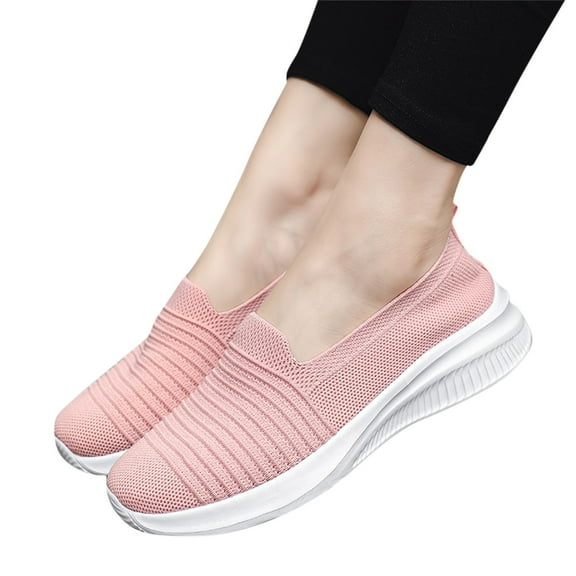 Oyedens Walking Shoes for Women Comfort Wide Width Slip on Nurse Work Loafers for Plantar Fasciitis