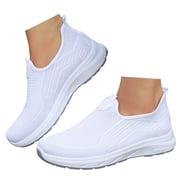 Oyedens Walking Tennis Shoes for Women Knit Slip on Sock Shoes Fitness Running Workout Work Sneakers