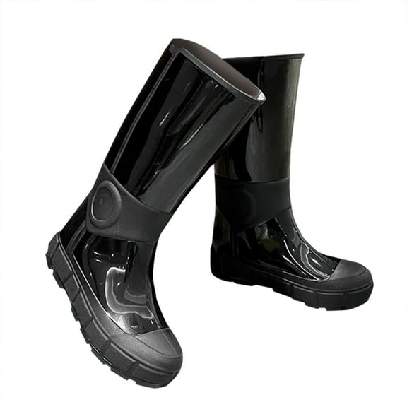 Oyedens Winter Knee Length Rain Boots for Women with Lined Warm Waterproof Garden Tall Rainboots