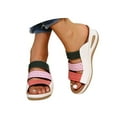 thumbnail image 1 of Oyedens Walking Beach Sandals for Women with Arch Support Comfortable Slip on Sandals Orthopedic Slides, 1 of 4