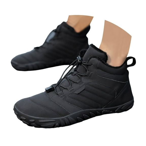 Oyedens Women's Men's Hiking Snow Boots Wide Toe Barefoot Winter Ankle Booties Trekking Sneakers Hike Shoes