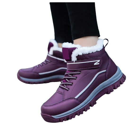 Oyedens Women's Men's Winter Snow Boots for Cold Weather Lined Thermal Non Slip Ankle Booties