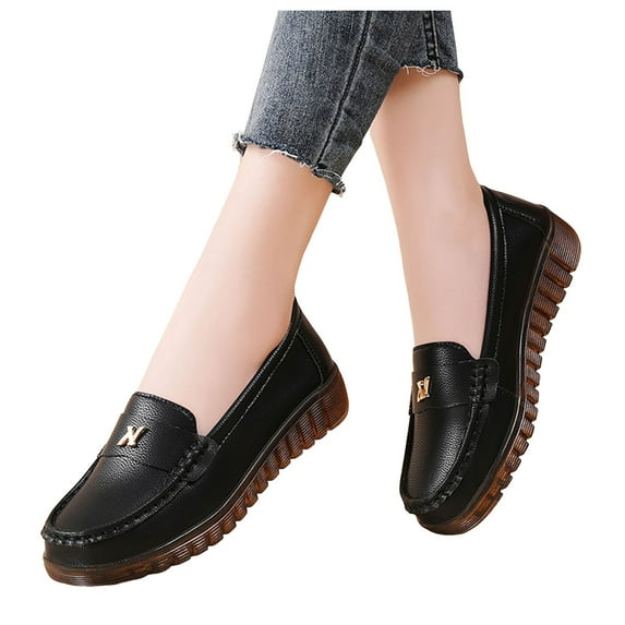 Oyedens Women's Slip on Loafers Flats Shoes Fashion Casual Walking Shoes Comfortable Work Shoes for Women