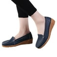 thumbnail image 1 of Oyedens Women's Wedge Loafers Flats Casual Slip on Walking Loafer Flat Driving Work Shoes for Women, 1 of 8