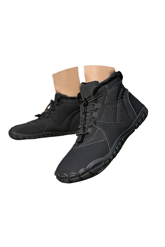 Womens Mens Barefoot Snow Boots Hiking Shoes Minimalist Winter Zero Drop Sneakers Ankle Booties