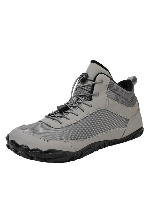 Oyedens Womens Mens Barefoot Winter Snow Boots Warm Wide Toe Box Outdoor Water Resistant Ankle Booties