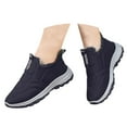 thumbnail image 1 of Oyedens Womens Mens Snow Boots Winter Warm Plush Lined Slip on Walking Loafers Sneakers Work Shoes, 1 of 8