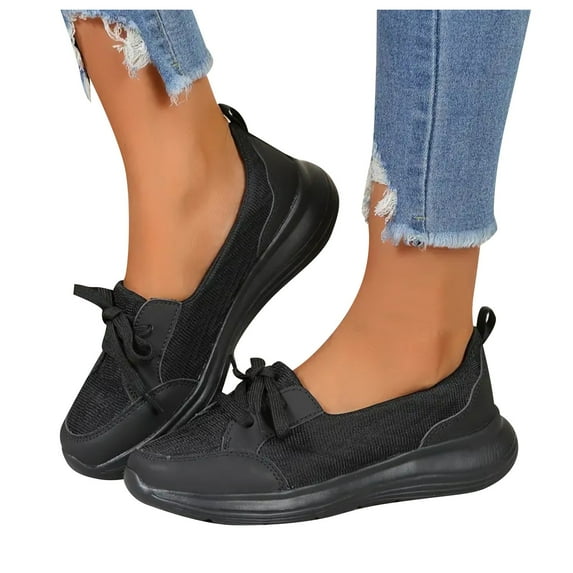 Oyedens Womens Platform Fashion Sneakers Casual Slip on Loafers Flats Walking Shoes for Women