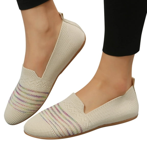 Oyedens Womens Slip on Loafers Mesh Walking Driving Shoes Comfortable Nurse Work Flats Boat Shoes