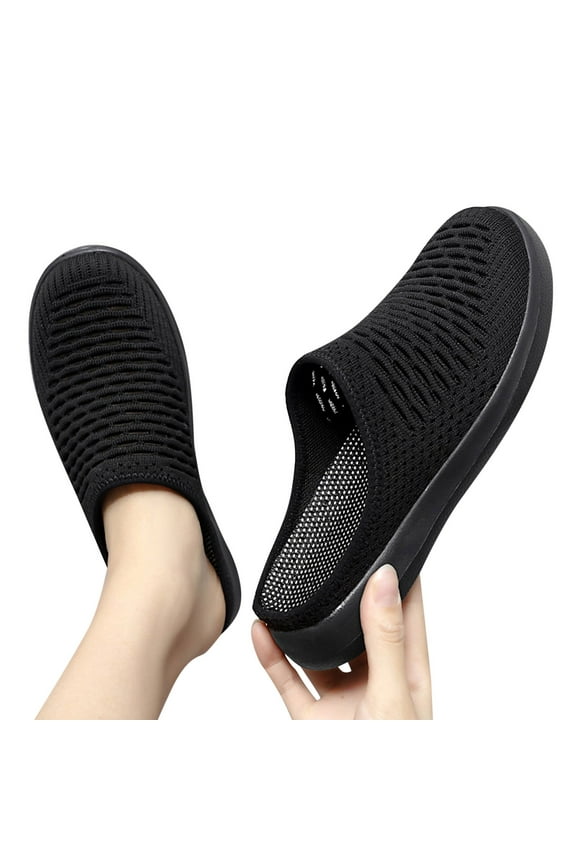 Oyedens Womens Slip on Sneakers Walking Mules Shoes Comfort Wide Width Athletic Sandals Tennis Slides
