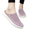 thumbnail image 1 of Oyedens Womens Slip on Sneakers Walking Mules Shoes Comfort Wide Width Athletic Sandals Tennis Slides, 1 of 8