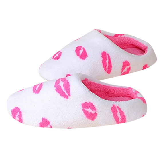 Oyedens Womens Slippers Fashion Cow Fuzzy House Slippers for Women Indoor Fluffy Outdoor Slippers