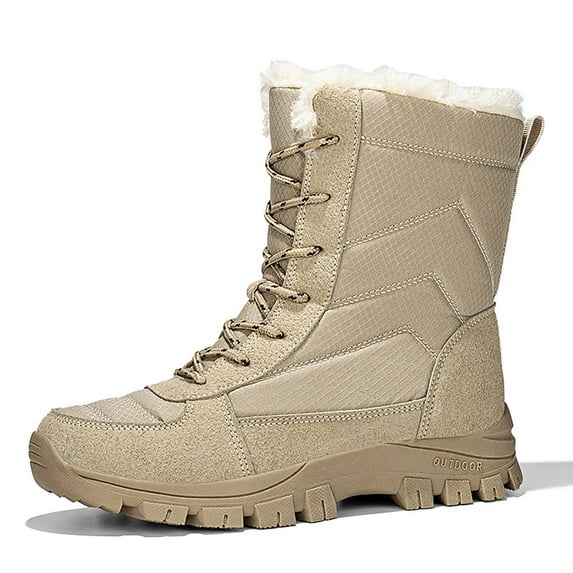 Oyedens Womens Winter Snow Boots Water Resistant Plush Lined Lace up Outdoor Hiking Ski Mid Calf Booties