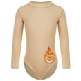 thumbnail image 1 of Oyolan Kids Girls Gymnastics Leotard Long Sleeve Tumbling Outfit One-Piece Bodysuits Undergarment Leotard Mock Neck 8-9, 1 of 7