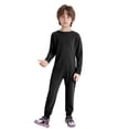 thumbnail image 1 of Oyolan Special Needs Adaptive Clothing for Children Long Sleeve Zip Back Jumpsuit Anti-Strip Romper Long Leg Bodysuit Black 6, 1 of 7