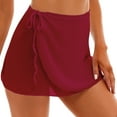 thumbnail image 1 of Oyolan Women Girls Tie Waist Ballet Dance Skirt Adult Chiffon Leotard Wrap Skirts Dancewear Burgundy M, 1 of 6