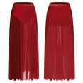 thumbnail image 1 of Oyolan Women's Long Maxi Dance Skirt Fairy Lyrical Dance Skirt Ballet Modern Dance wear Burgundy XXL, 1 of 9