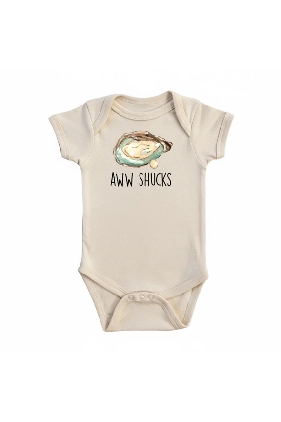 Oyster Aww Newborn Baby Bodysuit