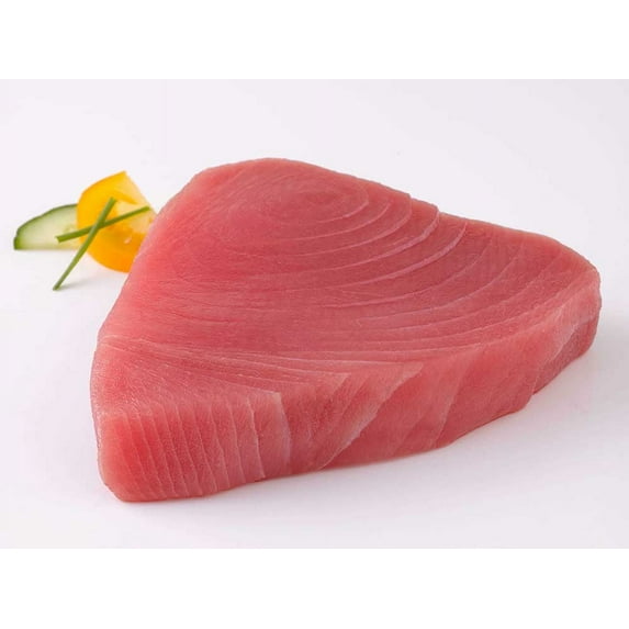 Oyster Bay Co Treated Skinless Boneless 6 Ounce Ahi Tuna Steak, 10 Pound -- 1 each.