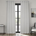 thumbnail image 1 of HPD Half Price Drapes Oyster Mist Faux Linen Grommet Room Darkening Curtain (1 Panel), Oyster, 50W X 108L, 1 of 10