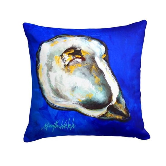 Oyster Gray Shell Fabric Decorative Pillow