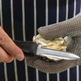 thumbnail image 1 of Oyster Knife & Opener Set with Wooden Base | Professional Seafood Shucking Tool for Oysters, Clams, and Mussels | Stainless Steel Blade with Comfort Grip Handle | Home Kitchen & Restaurant Use, 1 of 4