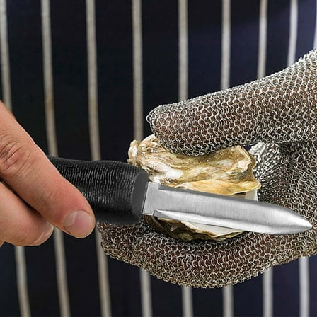 Oyster Knife and Opener Set with Wooden Base - Stainless Steel Shellfish Tool with Comfort Grip Handle for Easy Opening and Meat Extraction