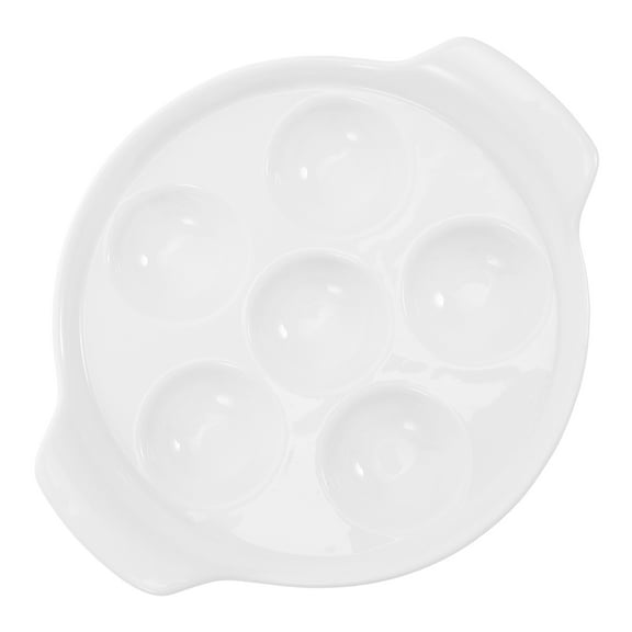 VERDANVERSE escargot snails plates Escargot Baking Dish Dual Handles 1Set