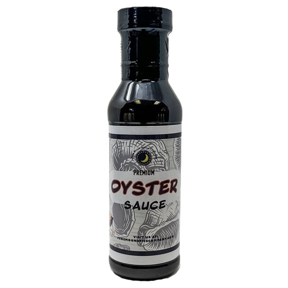 June Moon Spice Company's Premium Oyster Sauce | 12 fl. oz. Flavor Lock Bottle