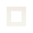 thumbnail image 1 of Oyster Shell Acid Free 7x7 Square Picture Frame Mat with White Core Bevel Cut for 5x5 Pictures -, 1 of 2