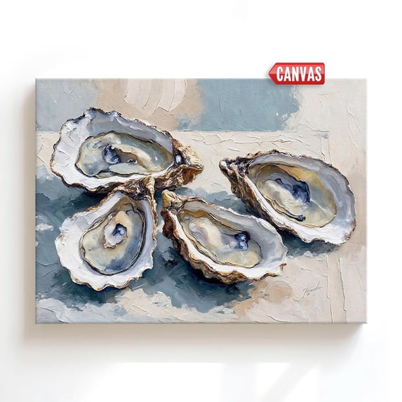 Oyster Shell Wall Art Print, Coastal Beach House, Sea, Nautical Mom ...