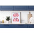 Shell Posster Blue Oyster Shell Wall Art Print, Coastal Cowgirl Blue Stripe Beach Decor ...
