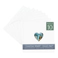 thumbnail image 1 of Oyster Shell White Picture Frame Mat for 10x10 Frames - Heart Opening for 3x3 Photos - 10 Mats, 1 of 7