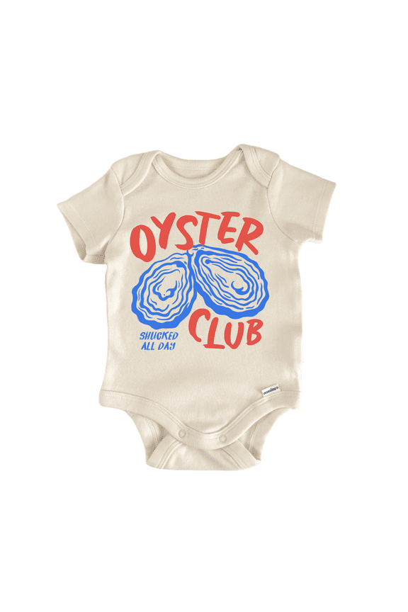 Oyster Shuck Retro Boho Newborn Baby Bodysuit