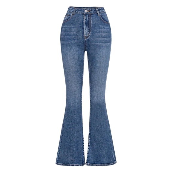 OYYN Girls Jeans High Waist Flare Jeans Casual Cute Y2K Denim Bell Bottom Pants with Pockets 7-14 Y