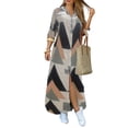 thumbnail image 1 of Oyyn Women's Button Down Long Sleeve Shirt Dress - Casual Loose Maxi Dress, S-XXL Sizes, 1 of 6