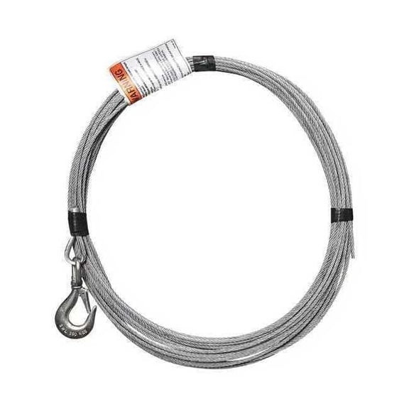 Oz Lifting Products Cable Assembly, Galvanized, 3/16" x 90 ft. OZGAL.19-90