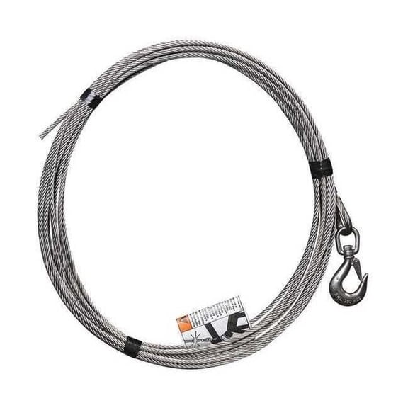 45 ft L Cable Assembly, 1/4 in Dia., 1200 lb Load Capacity