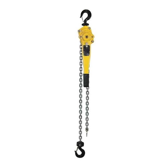 Lever Chain Hoist, 3,000 lb, 20 ft, Hook Mounted - No Trolley
