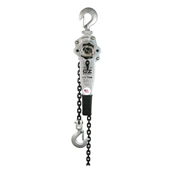 Oz Lifting Products Lever Hoist,1500 lb.,10ft. Load Chain OZHDE075-10LH