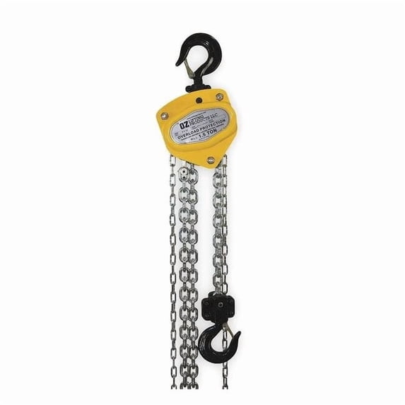 Oz Lifting Products Manual Chain Hoist,3000 lb.,Lift 20 ft. OZ015-20CHOP