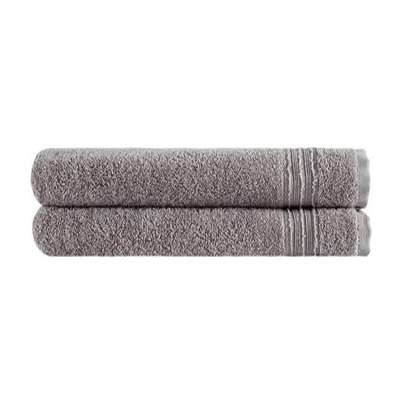 Ozan Premium Home 100% Genuine Turkish Cotton Cascade Bath Towel(Set of 2) Taupe