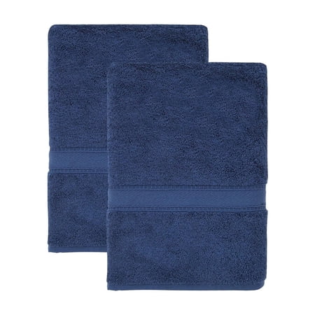 Ozan Premium Home 100% Turkish Cotton Legend Collection Luxury Bath Towels (Set of 2) Navy