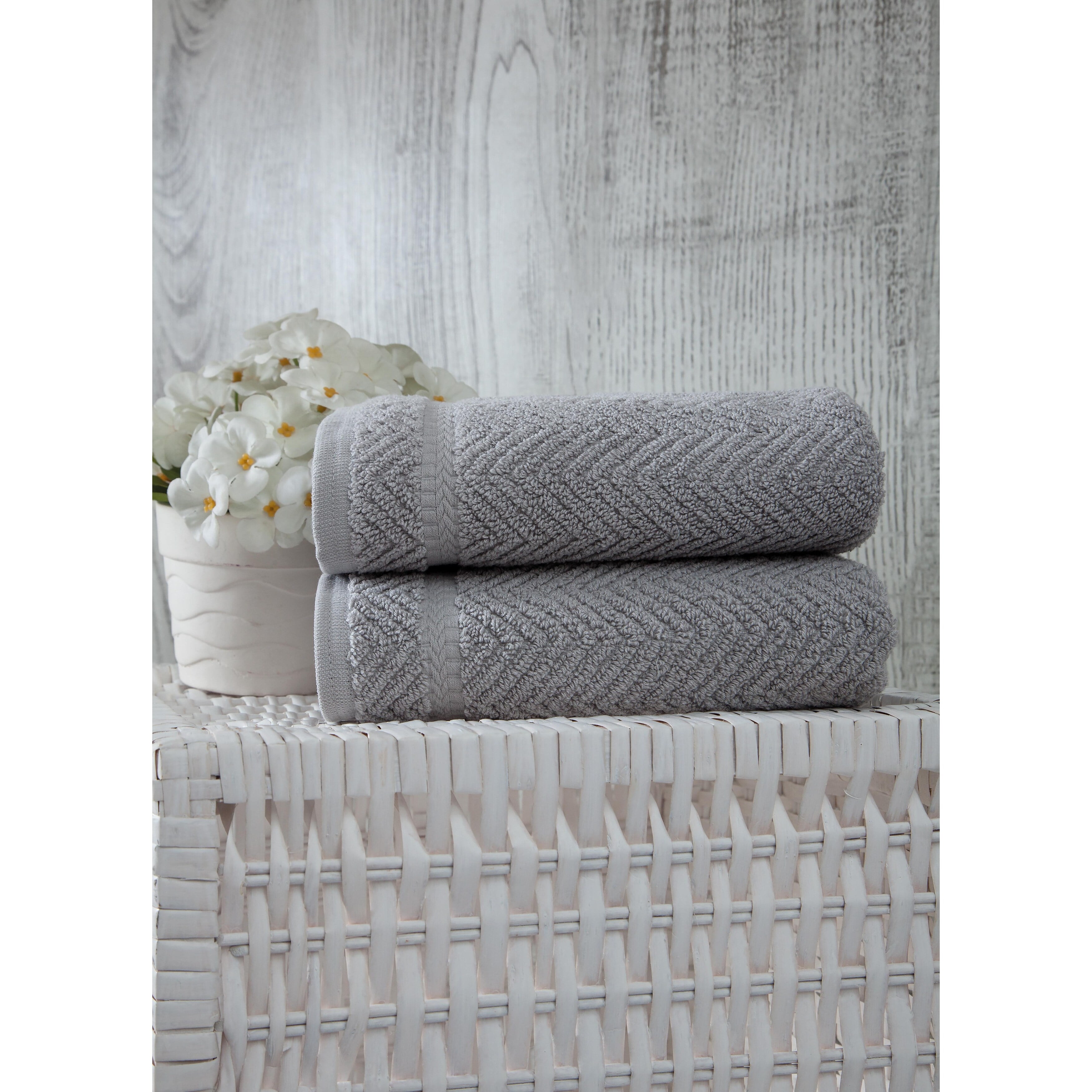 Ozan Premium Home 100 Turkish Cotton Maui Collection Luxury Hand Towels Set of 2 Light Aqua Walmart