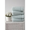 thumbnail image 1 of Ozan Premium Home  100% Turkish Cotton Maui Collection Luxury Hand Towels (Set of 4) Light Aqua, 1 of 5