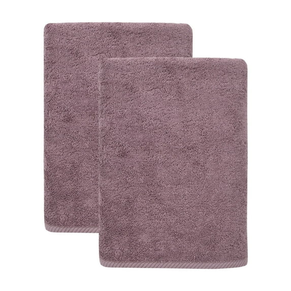 Ozan Premium Home 100% Turkish Cotton Opulence Luxury Bath Towels (Set of 2) Sugar Plum