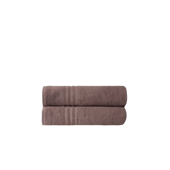 Ozan Premium Home 100% Turkish Cotton Towels Sienna Luxury Collection Bath Sheet (Set of 2) Brown Color
